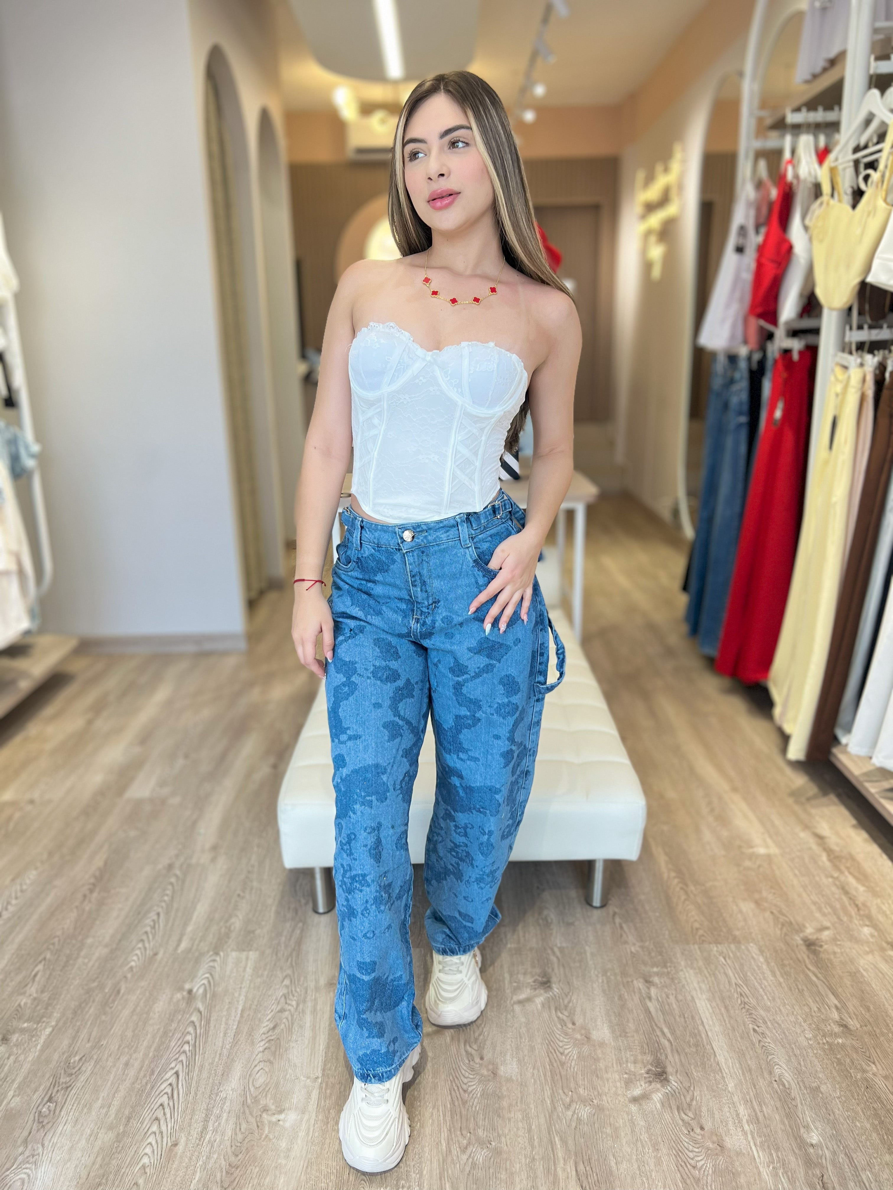 Glamour Denim Corset