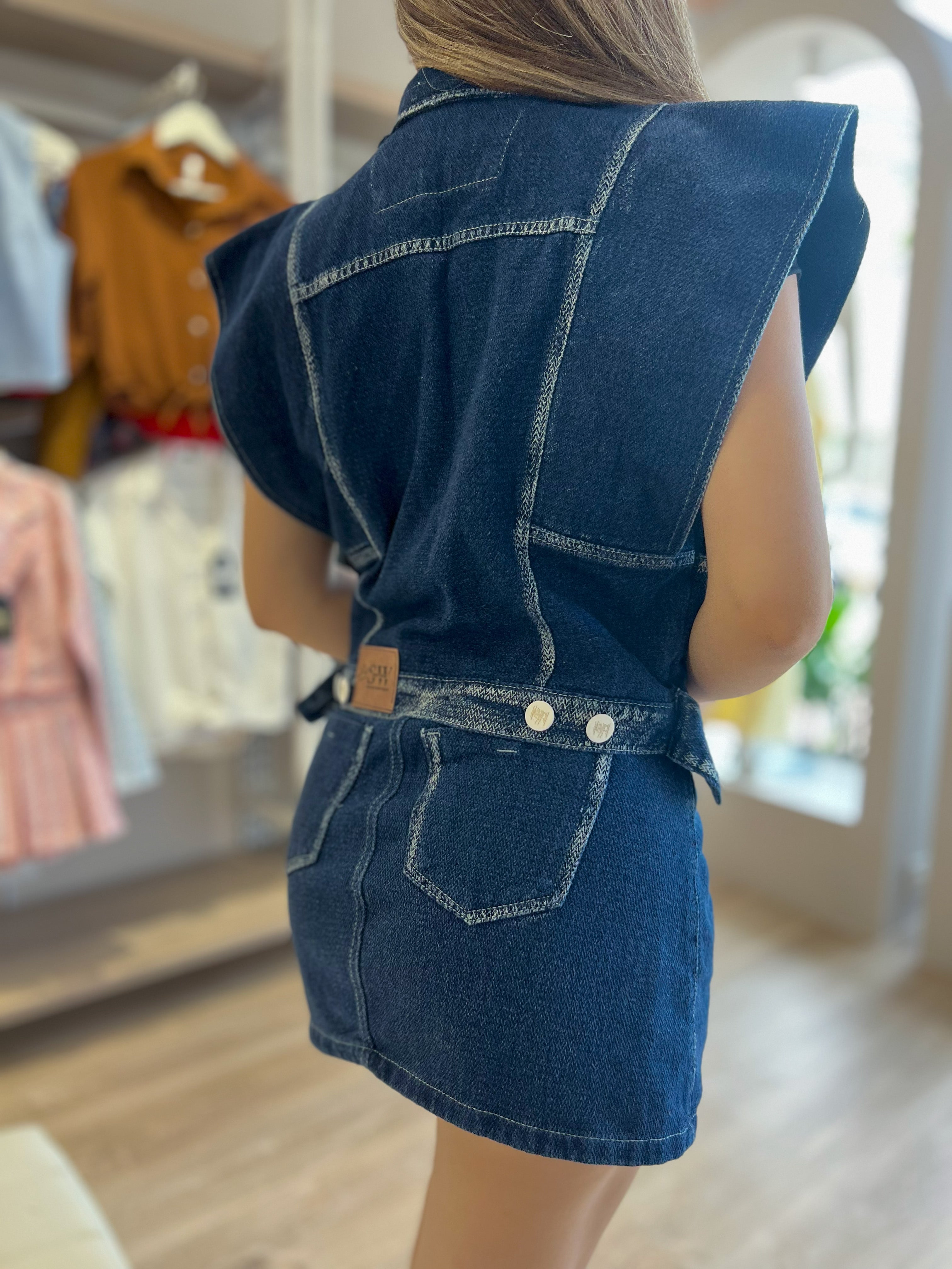 Chaleco y Falda Denim Classic
