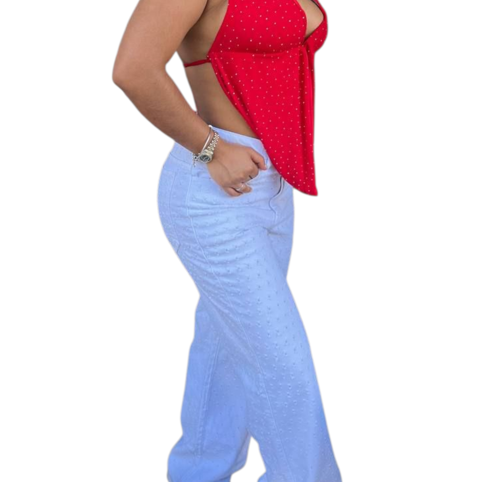 pantalon hasper blanco