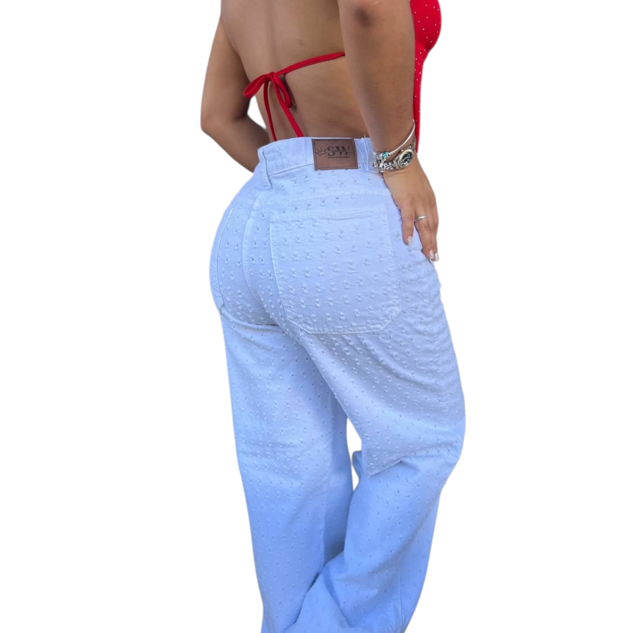 pantalon hasper blanco