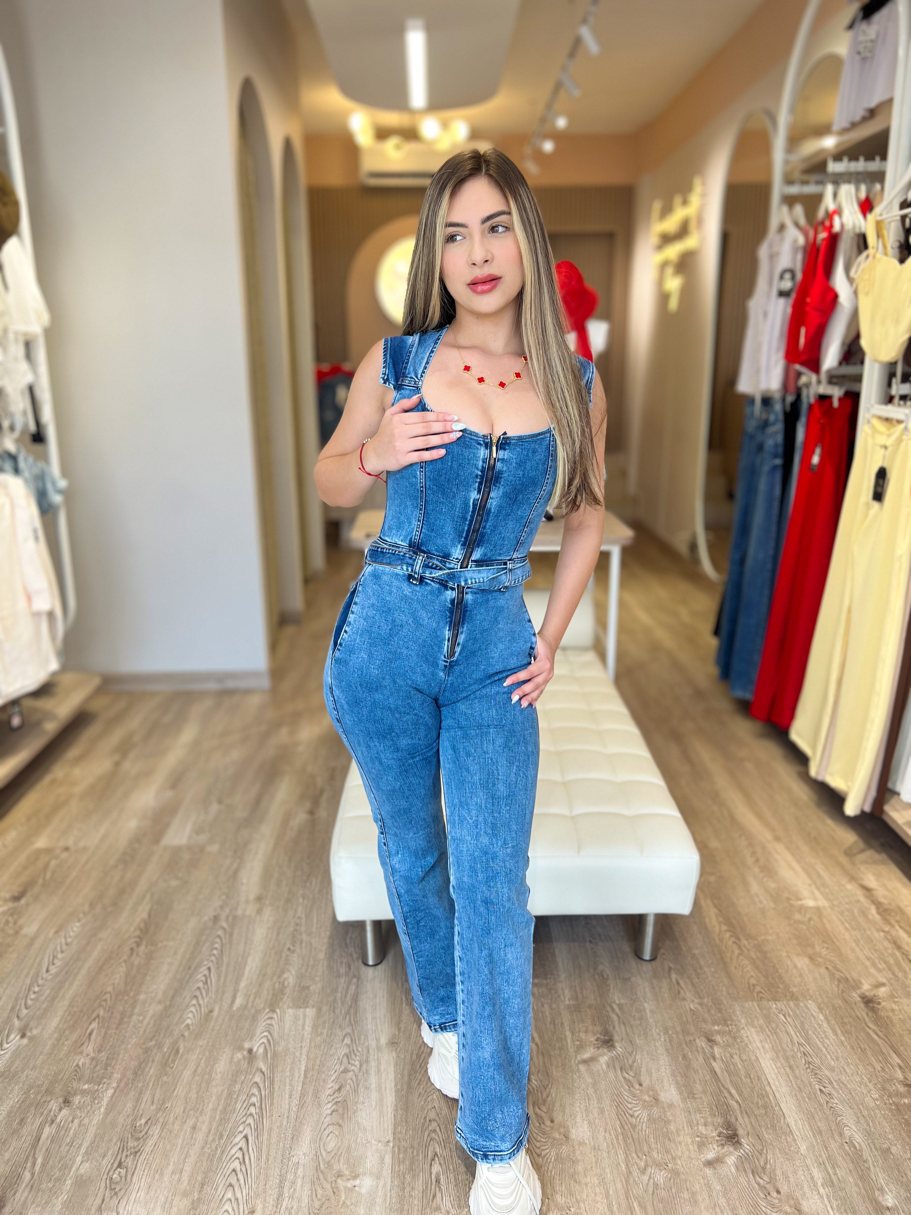 Enterizo Denim Ajustado