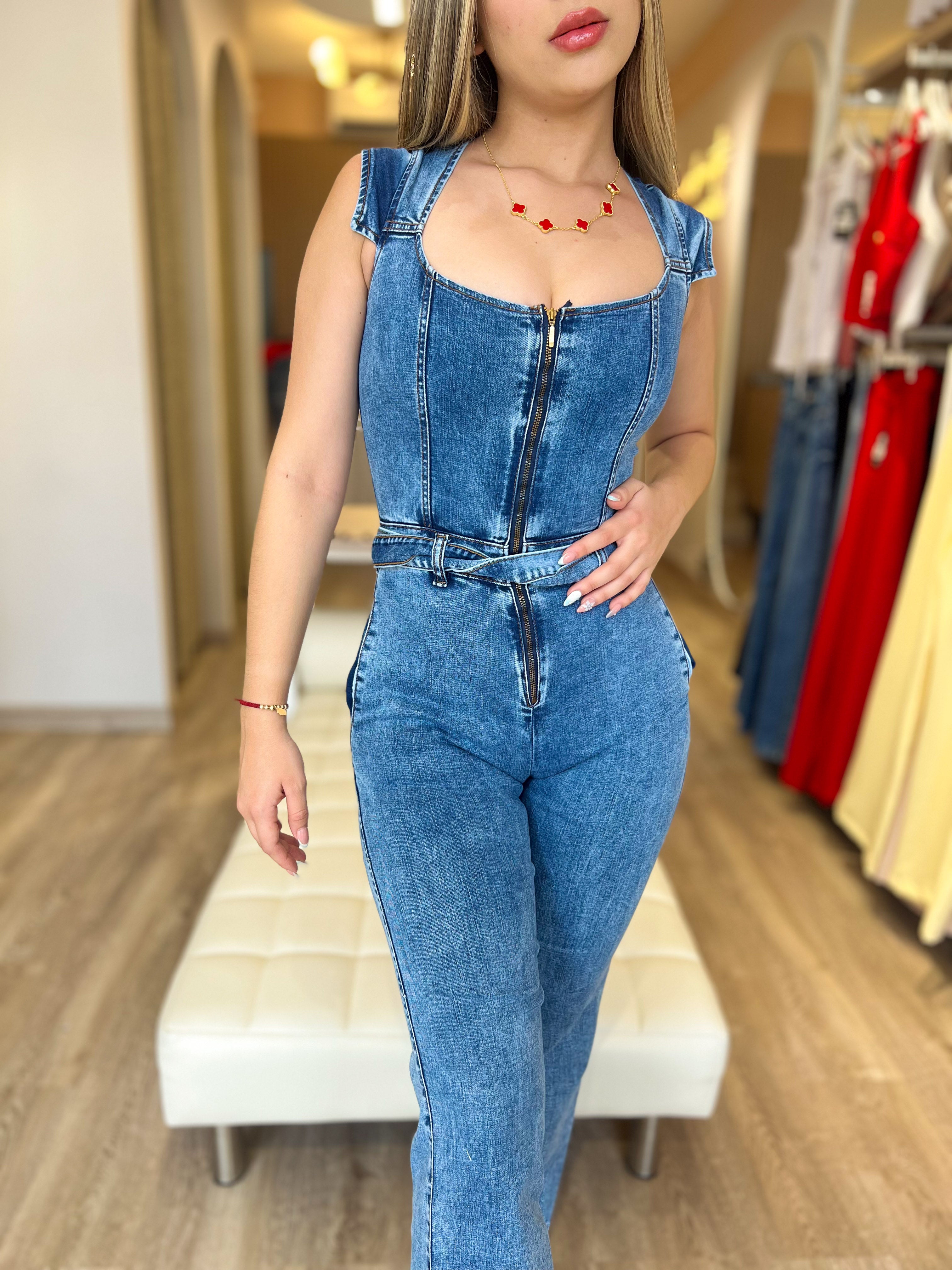 Enterizo Denim Ajustado