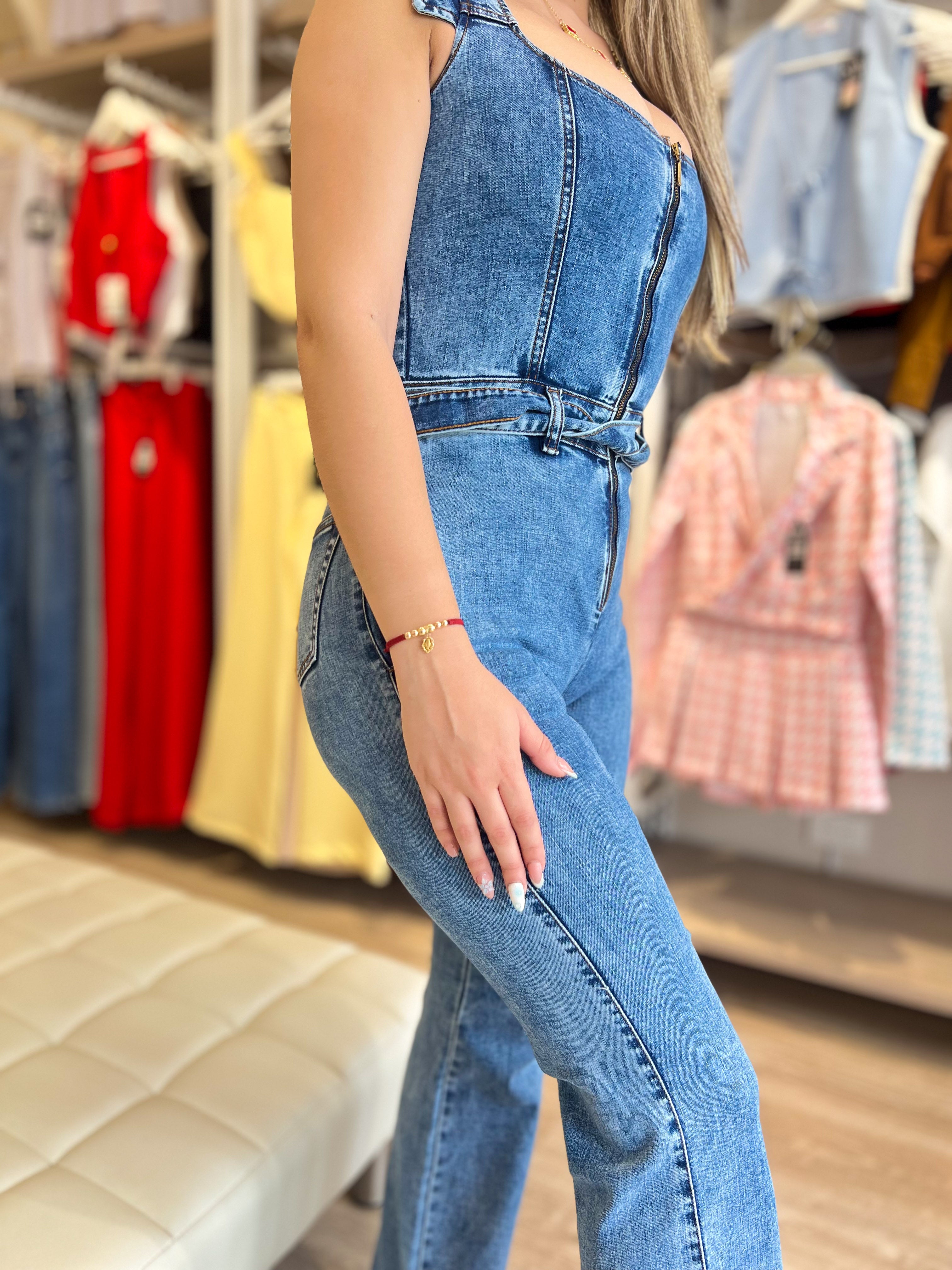 Enterizo Denim Ajustado