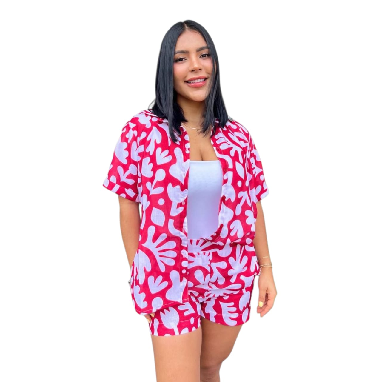 Conjunto estampado corto
