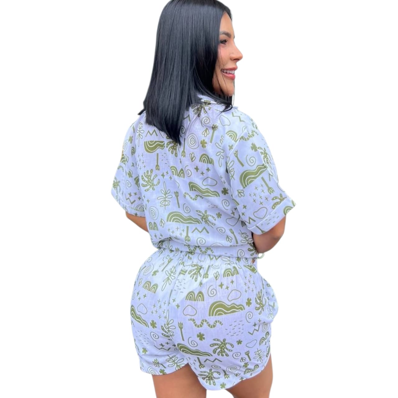 Conjunto estampado corto